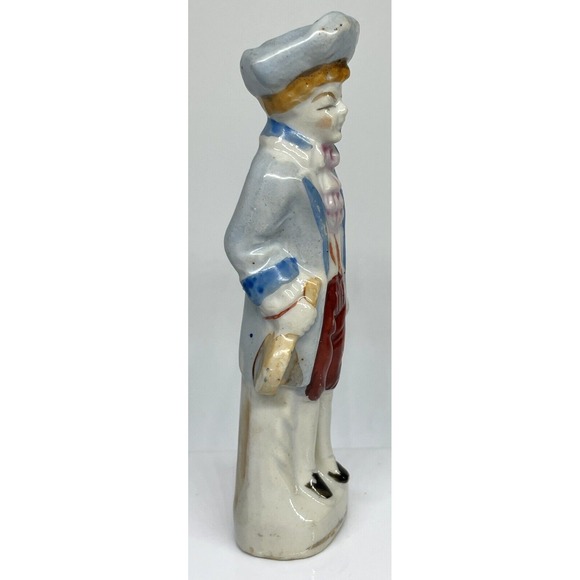 Colonial Man Porcelain Figurine 5" Made in Occupied Japan Hand Painted Vintage - Picture 2 of 6